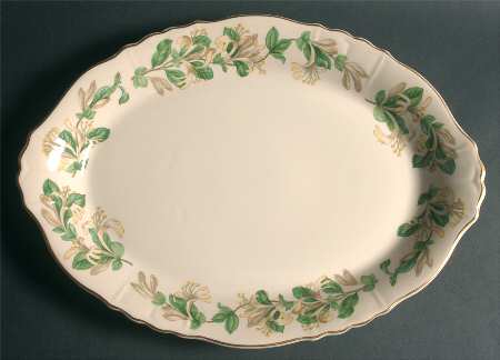 Honeysuckle 16" Oval Serving Platter
