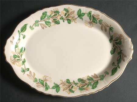 Honeysuckle 14" Oval Serving Platter