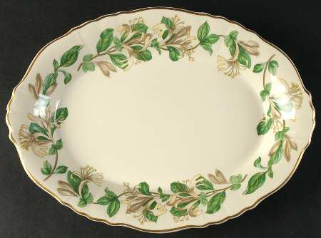 Honeysuckle 12" Oval Serving Platter