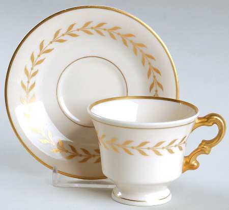 Jefferson Footed Demitasse Cup & Saucer Set