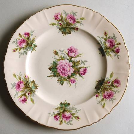 June Rose Luncheon Plate