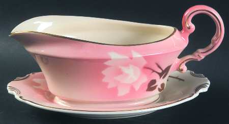 Madam Butterfly Gravy Boat & Underplate