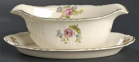 Portland Gravy Boat with Attached Underplate