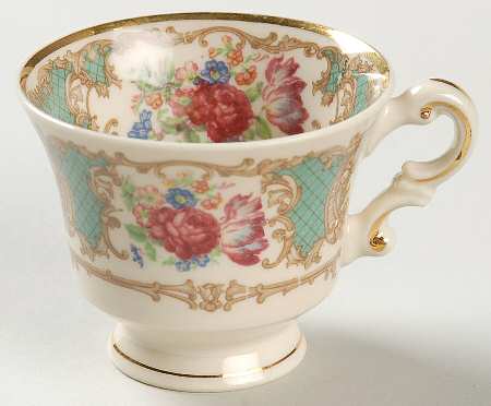 Romance Green Footed Demitasse Cup