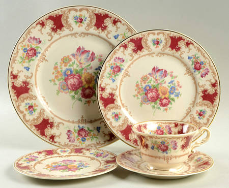 Romance Maroon 5 Piece Place Setting