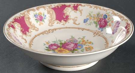 Romance Maroon 8" Round Vegetable Bowl