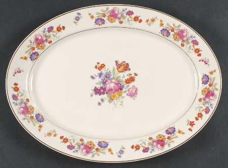 Sharon 14" Oval Serving Platter