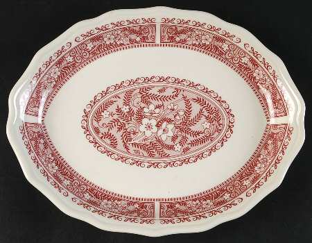 Strawberry Hill Pink 10" Oval Serving Platter