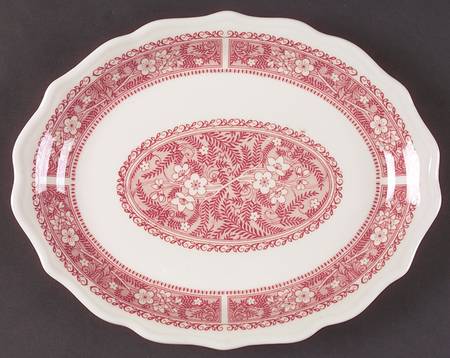 Strawberry Hill Pink 11" Oval Serving Platter