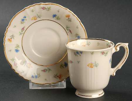 Suzanne Footed Demitasse Cup & Saucer Set