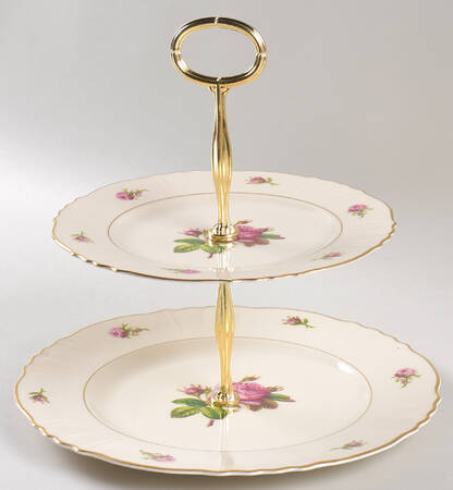 Victoria 6 5/8"-10"  2 Tiered Serving Tray (Dp, Sp) HC