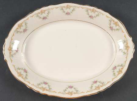 Wardell 14" Oval Serving Platter by Syracuse