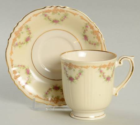 Wardell Footed Demitasse Cup & Saucer Set