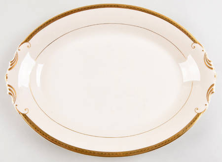 Wayne (No Color Band) 13" Oval Serving Platter