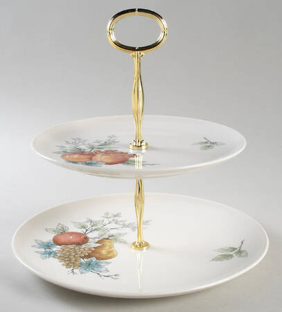 Wayside 6 5/8"-10"  2 Tiered Serving Tray (Dp, Sp) HC