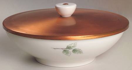 Wayside 9" Round Covered Vegetable with Copper Lid