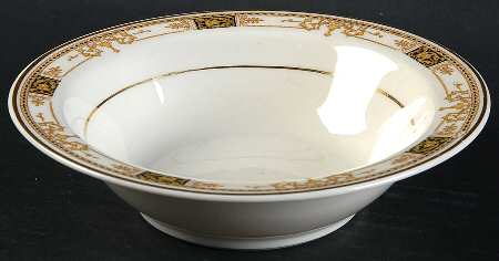 Webster (Old Ivory, Gold Trim) Rim Cereal Bowl