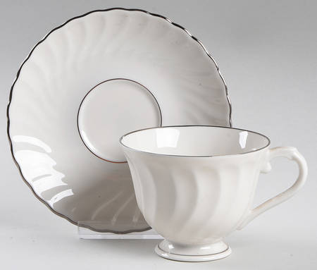 Footed Cup & Saucer Set