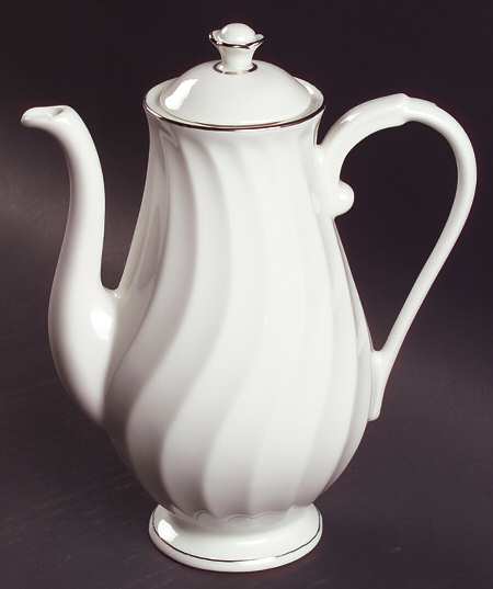 Wedding Ring Coffee Pot & Lid