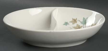 Woodbine 10" Oval Divided Vegetable Bowl