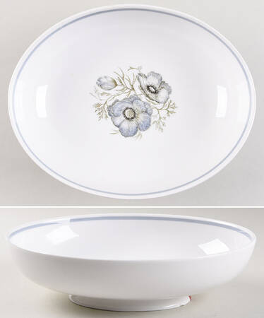 Glen Mist (Susie Cooper Signature Stamp) 9" Oval Vegetable Bowl