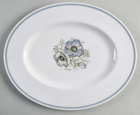 Glen Mist (Susie Cooper Signature Stamp) 13" Oval Serving Platter