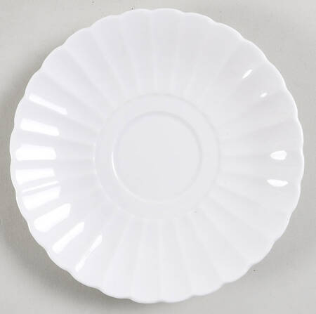 White Flute Saucer