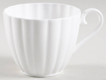 White Flute Flat Cup