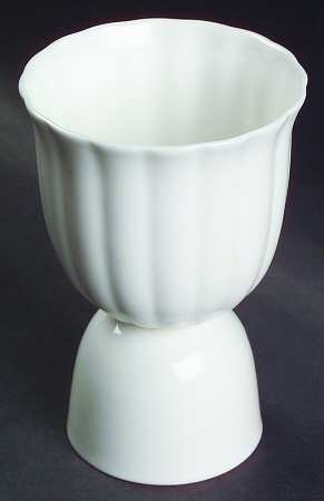 White Flute Double Egg Cup