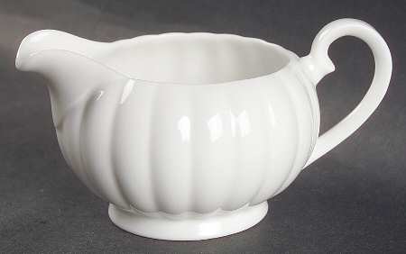 White Flute Mini Creamer