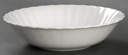 White Flute Coupe Cereal Bowl