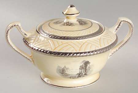 SFF1 Sugar Bowl & Lid by Sheffield Ware