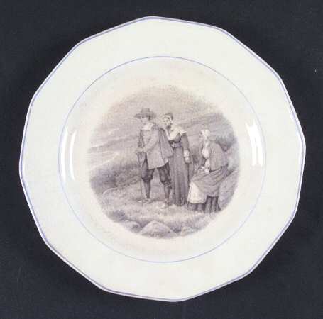 Courtship of Miles Standish Salad Plate