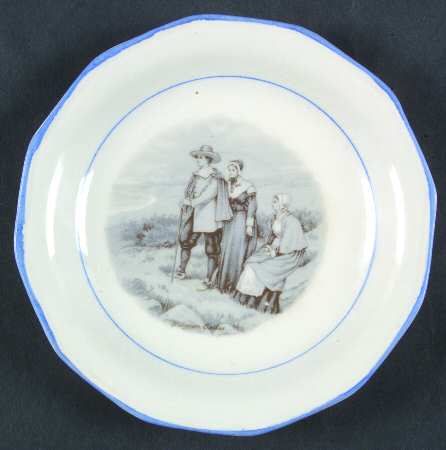 Courtship of Miles Standish Saucer for Flat Cup