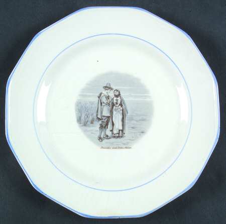 Courtship of Miles Standish Salad Plate