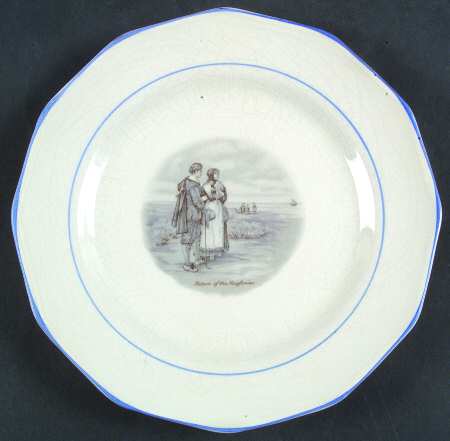 Courtship of Miles Standish Salad Plate
