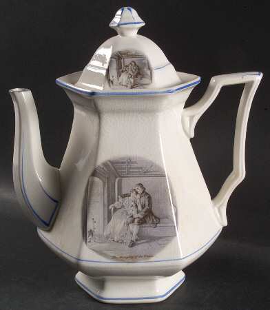 Courtship of Miles Standish Coffee Pot & Lid