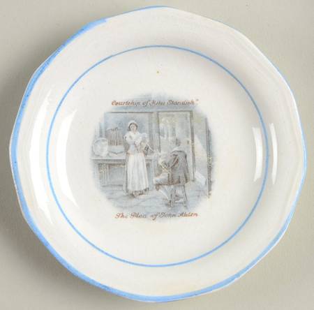 Courtship of Miles Standish Butter Pat
