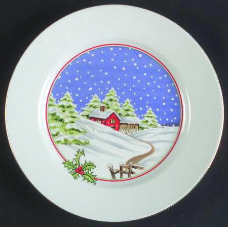 Home For The Holidays Salad Plate