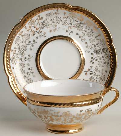 Anita Footed Cup & Saucer Set