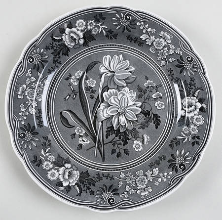 Archive Collection Black Dinner Plate by Spode