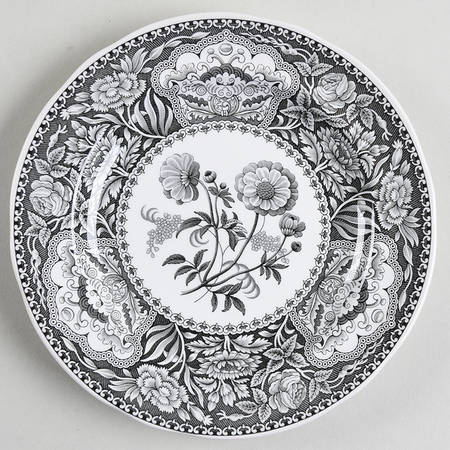 Archive Collection Black Salad Plate by Spode