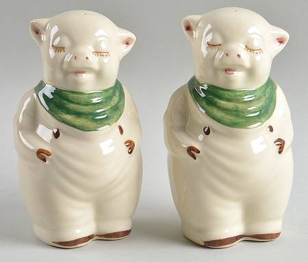 Smiley Pig  #15 Salt & Pepper Set