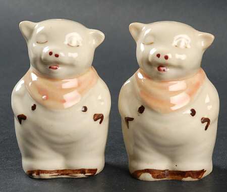 Smiley Pig  Small #6 Salt & Pepper Set