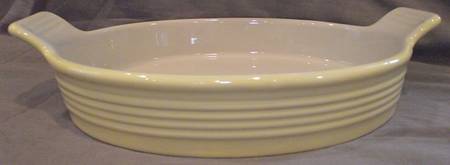 Boscoware Light Yellow 13" Oval Baker