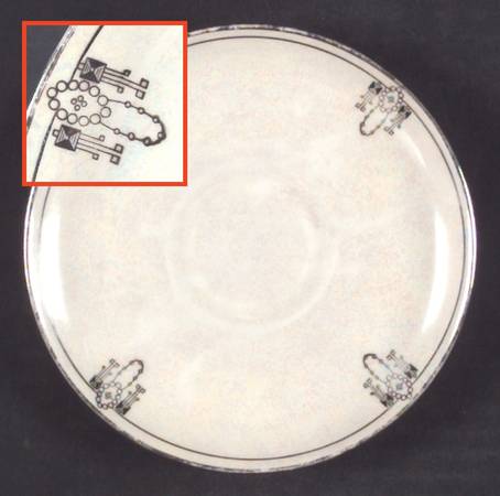 Colonial Saucer for Flat Cup by Silverite (Bavaria)