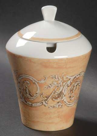 Venetian Scroll Sugar Bowl & Lid