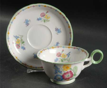 Wild Flowers Footed Cup & Saucer Set