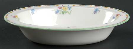 Wild Flowers 9" Oval Vegetable Bowl