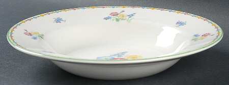Wild Flowers Large Rim Soup Bowl